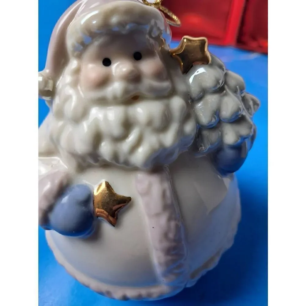 Formalities Braum Bros Santa Christmas Ornament w/ Box  Bell Hope Holiday Good